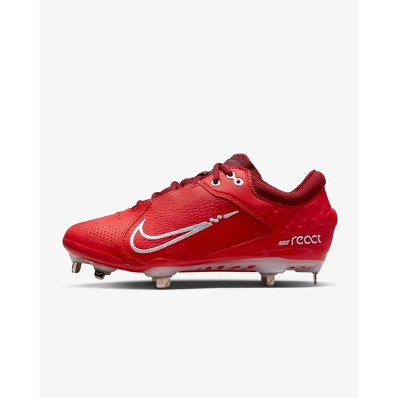 Nike Hyperdiamond 4 Elite Women's Softball Cleats CZ5917-616 Red Size 8.5 - Picture 2 of 9